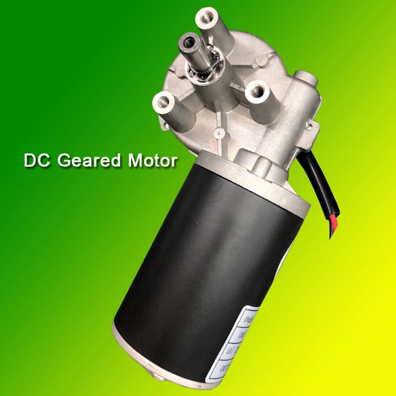 12V DC Permanent Magnet Motor with Worm Reducer for Roller Shutter Door / Garage Door