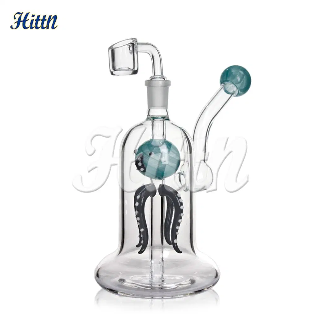 Wholesale/Supplier Factory 7.5 Inches Octopus Design Animal Smoking Pipe Pyrex Glass Craft Water Pipe DAB Rig