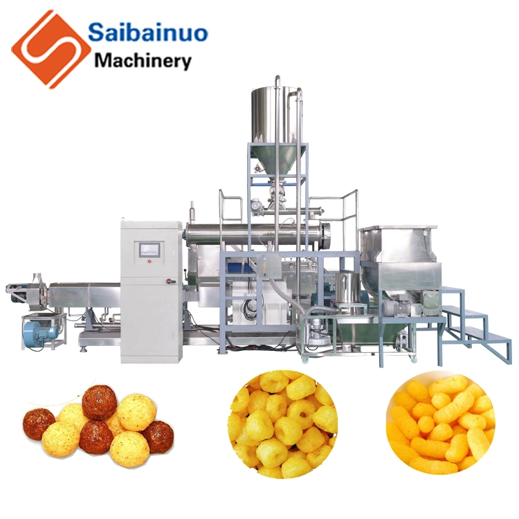 Corn Flake Puff Snack Breakfast Cereals Food Twin Screw Extruder