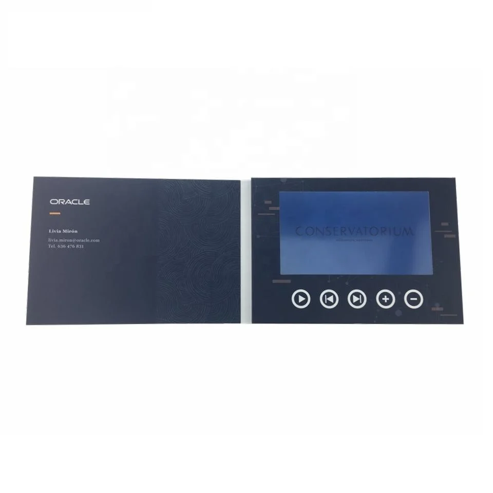 Promotional 7 Inch LCD Video Greeting Book for Company Events