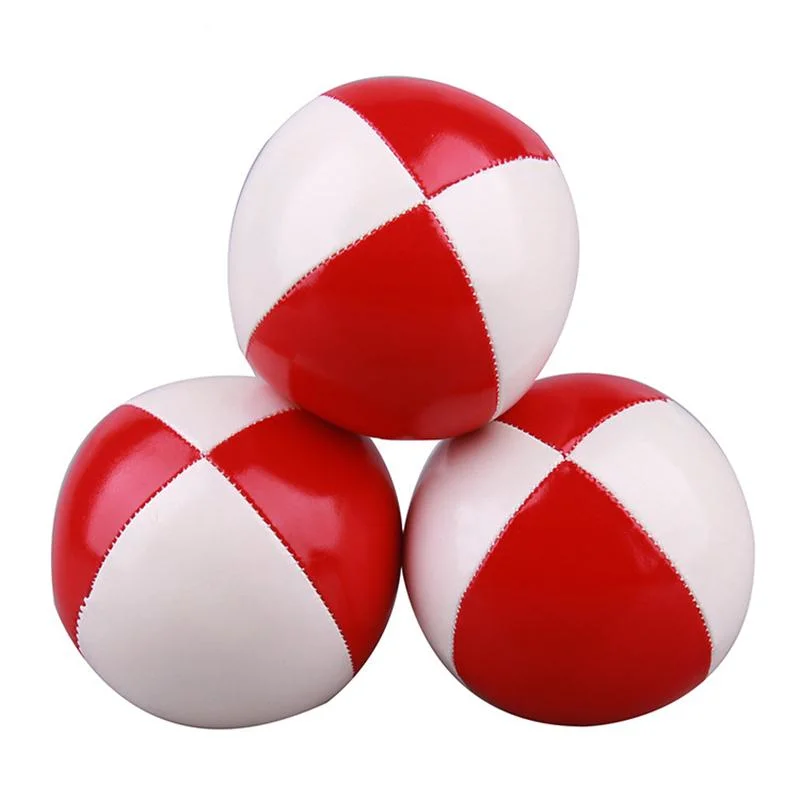 New PU Leather Velvet Magic Acrobatic Hand Toss Juggling Ball Juggling Ball Toy Ball