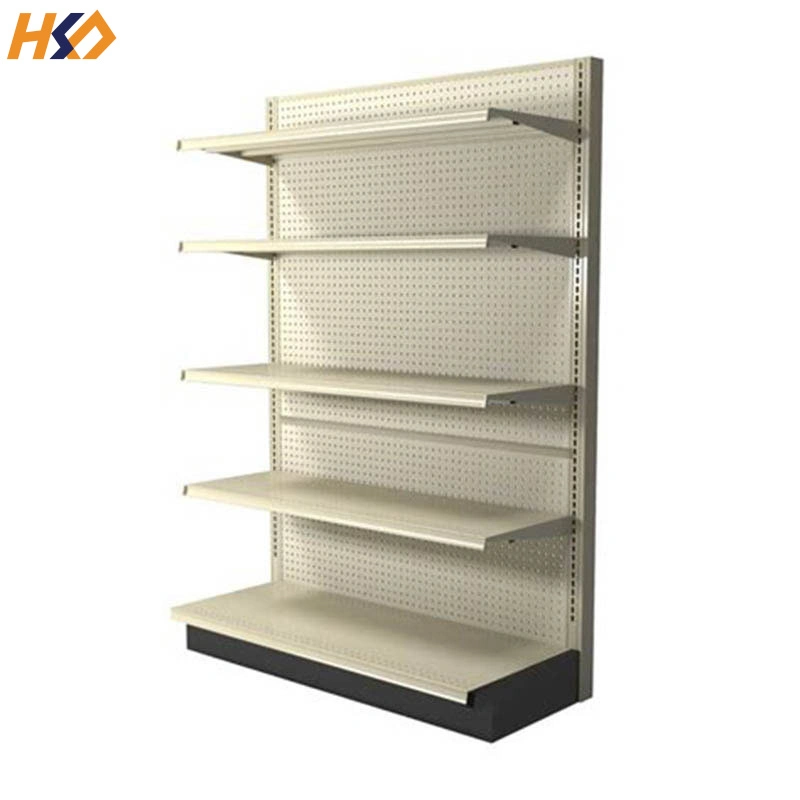 Standard Multilayer Supermarket Shelf Advertising Display Shelves Double Side Metal Store Racking