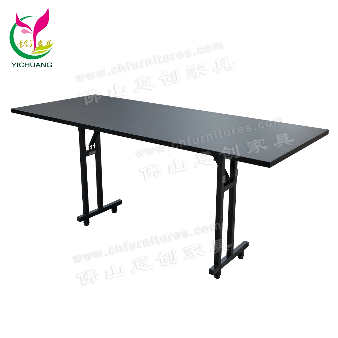 Yc-T153 Foshan Wholesale/Supplier Black Modern Meeting Room Table