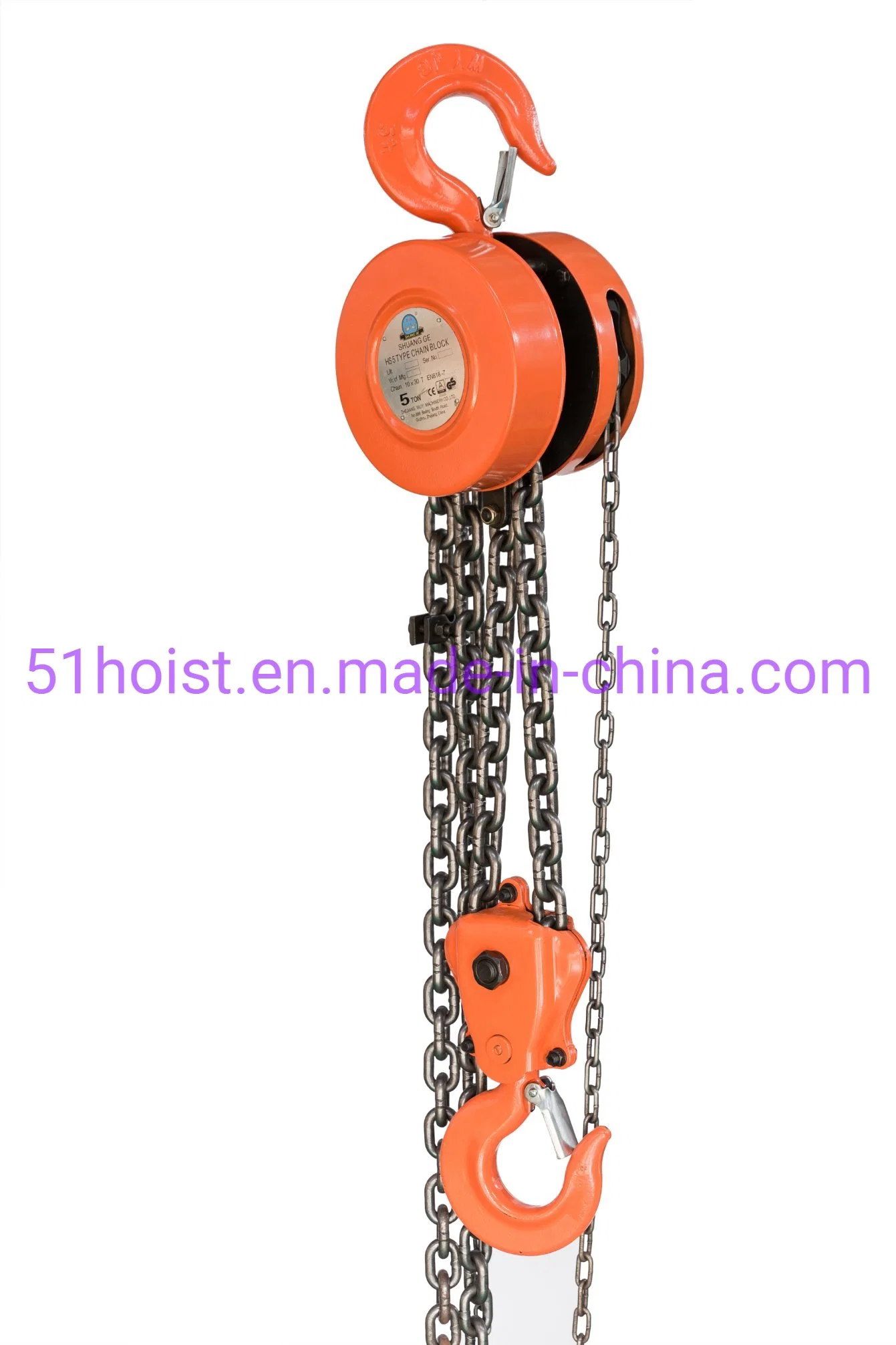 5ton Lifting Handle Chain Pulling Hoist Chain Block