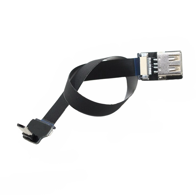 Monitor de Fpv Flexible plana USB 2.0 de la FPC USB hembra-C de la cinta de cable micro USB OTG