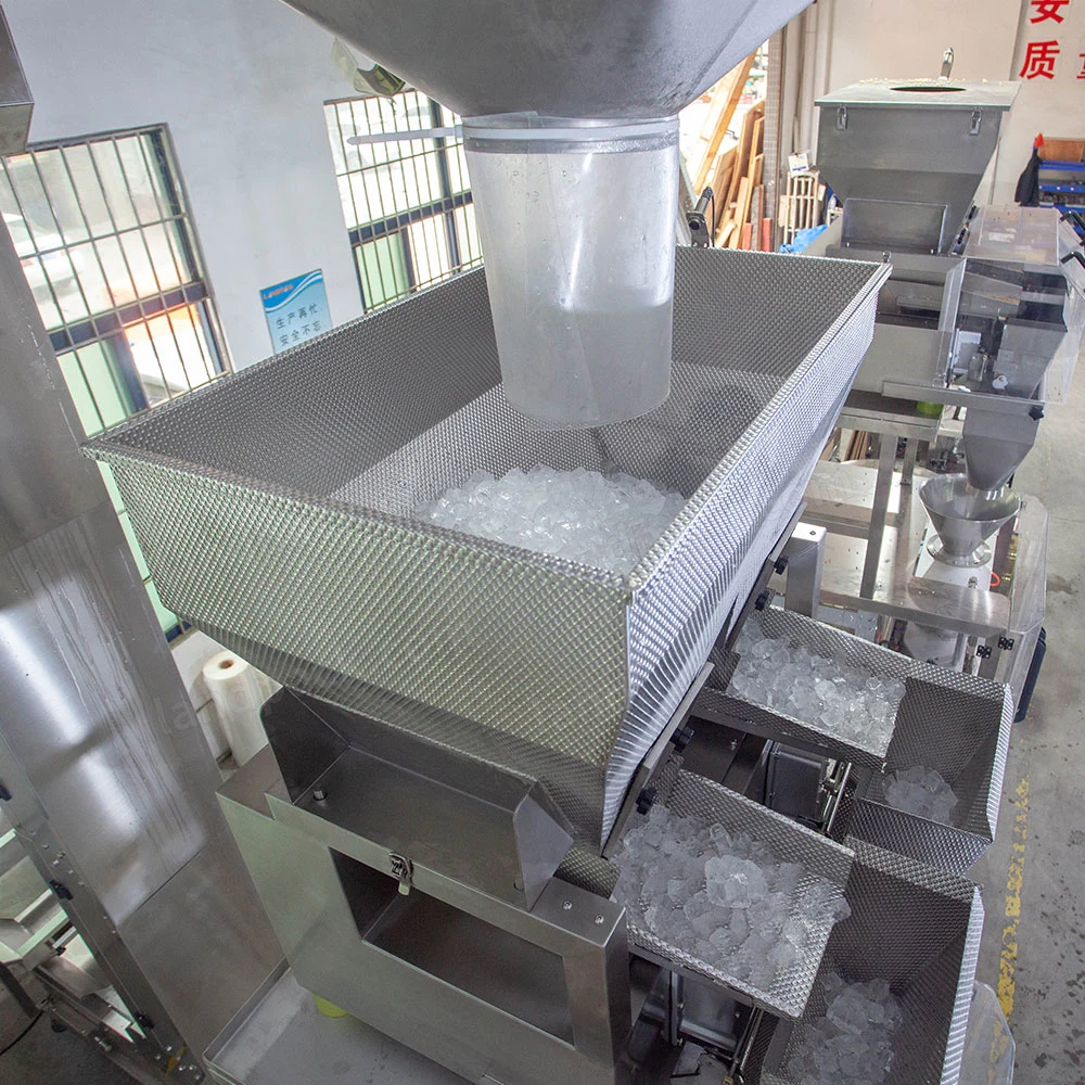 Automatic Vertical Weighting and Packing Machine for 1-5kg Ice Cube Frozen Food