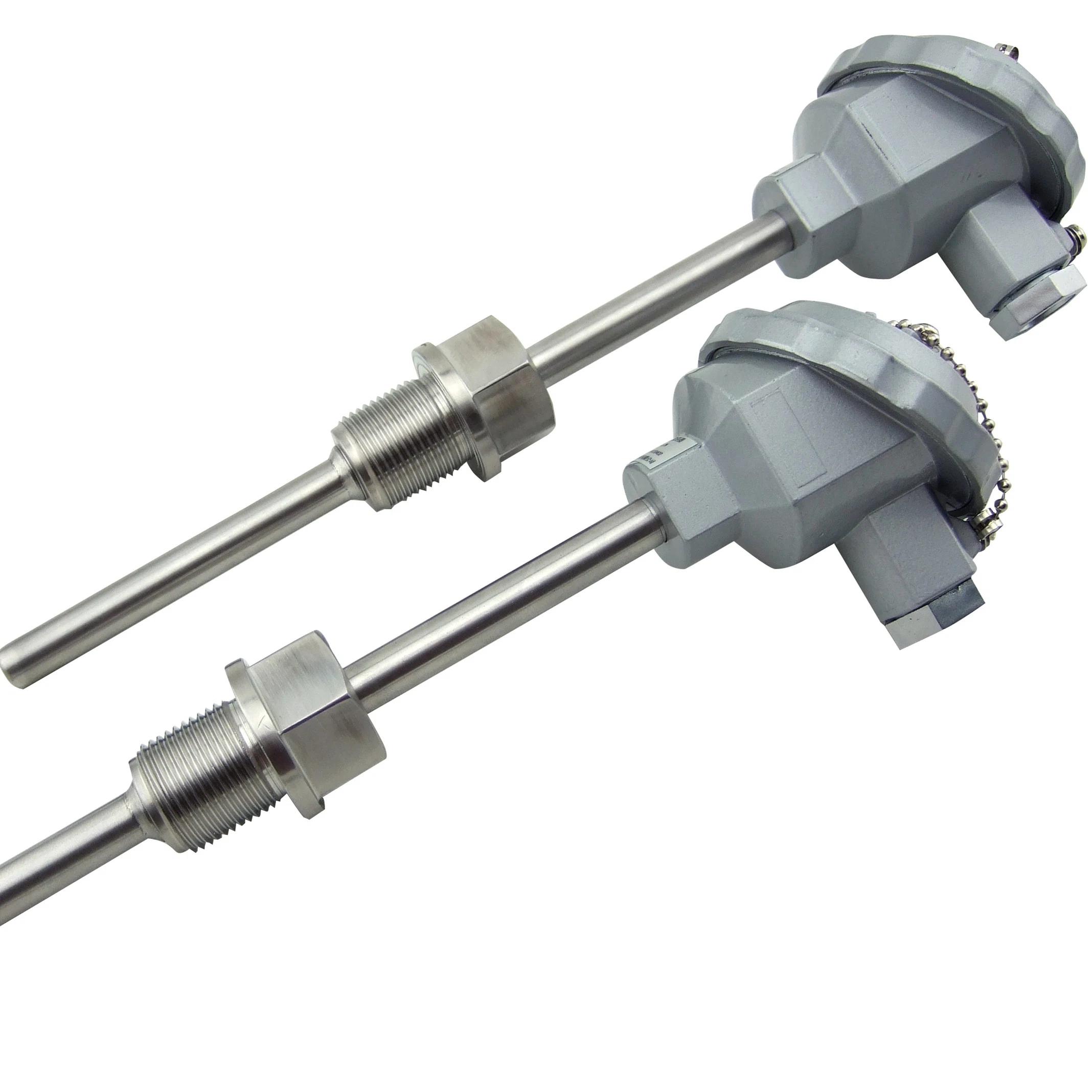 Transmisor de sonda de acero inoxidable blindado de 500º C tipo K WRN-130 230 Sensor de temperatura de termopar RTD de platino a prueba de explosión PT100