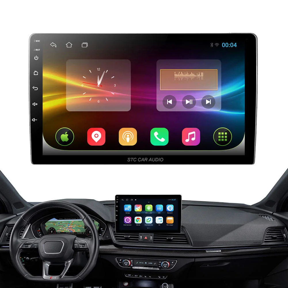 OEM Universal 10 Inch 1 DIN Android Car Rotate Radio Multimedia 2 Double DIN Car LCD Screen Android Multimedia Player