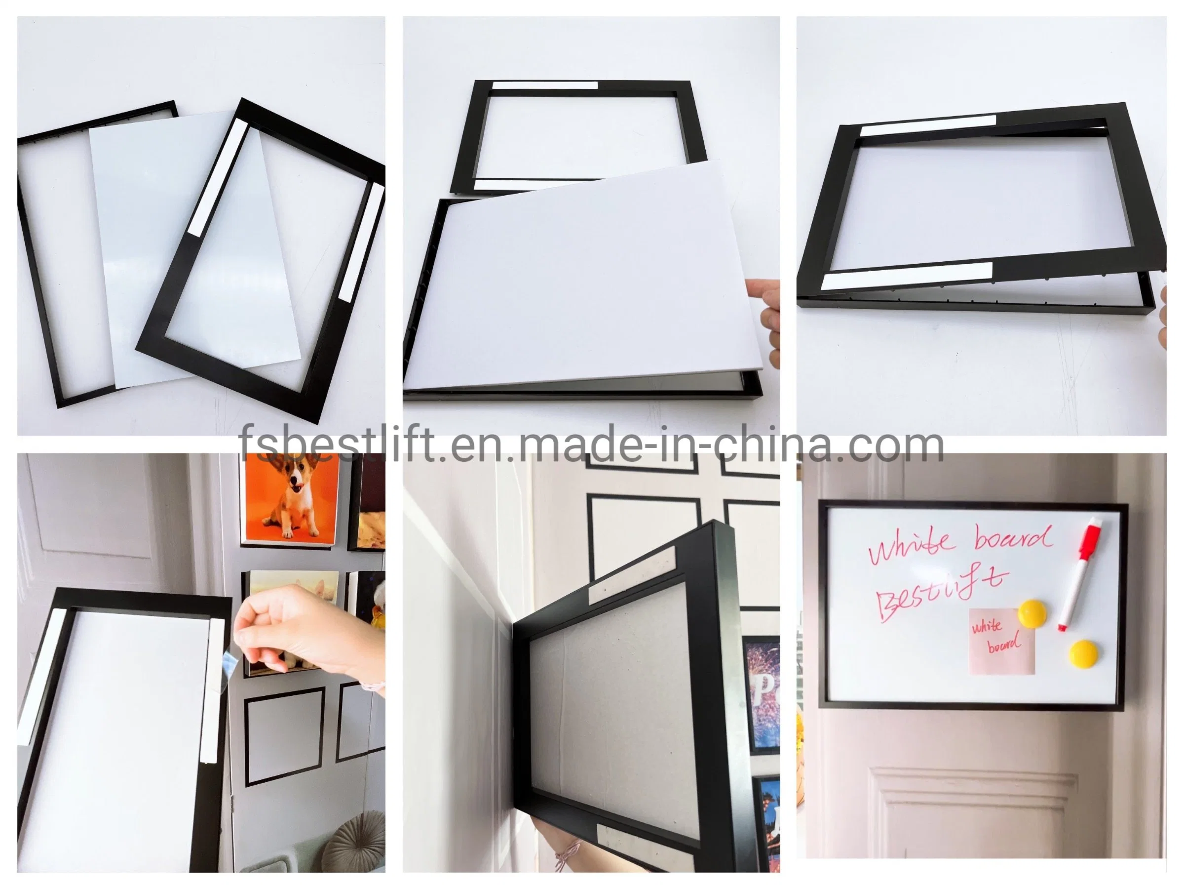 8X12inch Creative Simple Magnetic Hanging Double-Sided White Board for Cubicle Planning Memo