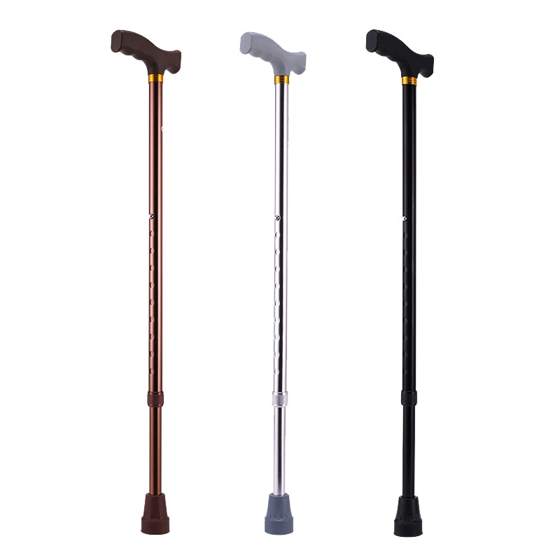 Aluminum Light Height Adjustable Crutch Walking Aid Non-Slip Walking Stick