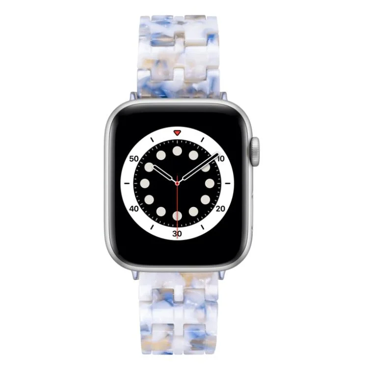 Hot Sale Fashion Watch Resin Bracelet for Apple Smartwatch 40mm 42mm Stainless Steel Buckle Band for iWatch Resin Straps 45mm