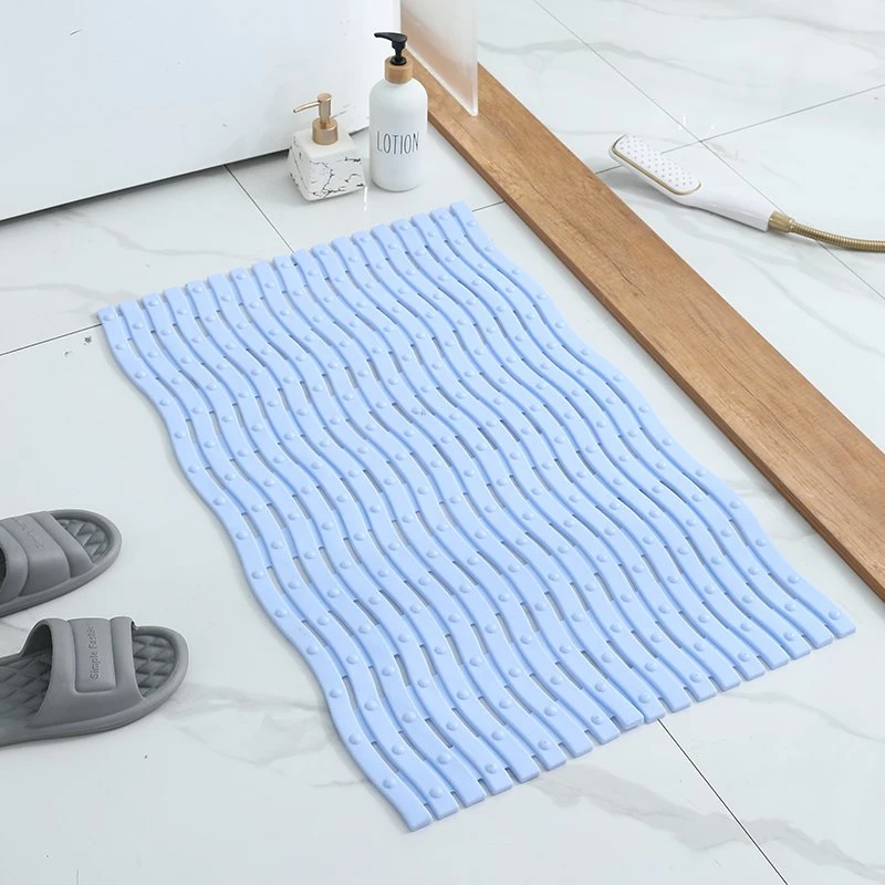 Customizable Large Non Slip Bathtub Shower Mat Original Drain-Hole Suction-Cup Bathtub Mat