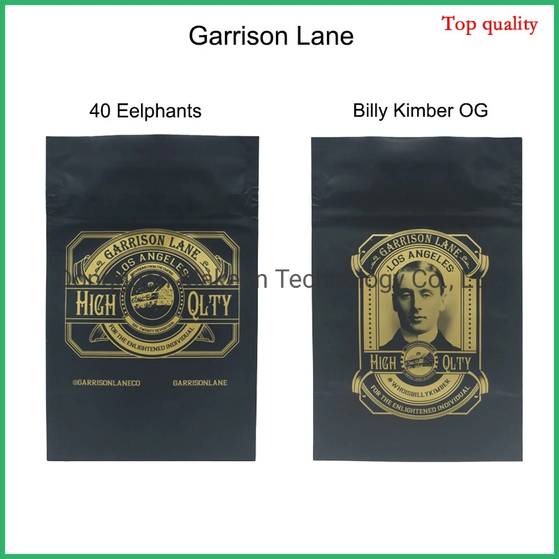 Emballage personnalisé OEM/ODM Design sacs en Mylar pour C Annabis Flower Gummie refermable Zeplock emballage emballage Mylar Pouch imprimé sur mesure Sac en plastique