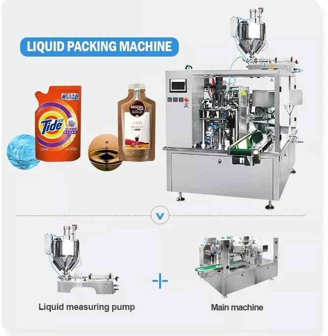 Leadworld Automatic Bubble Gum Sweets Gummy Bear Candy Doypack Pouch Premade Bag Filling Packing Line Machine