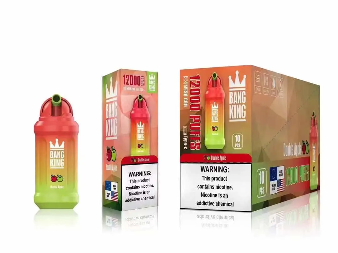 Bouteille sport originale Bang King 12000 avec saveur 20 Liquide pré-rempli 0% 2% 3% 5% évaporateur recharge bobine de maillage VAPE Pen Puffbars Puffbar Puffbar Fun 12K Vape