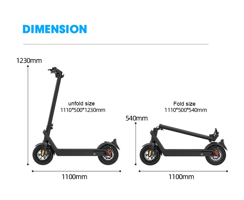 OEM off Road 10 Inch 500W Adult Self Balance Electric E Scooter