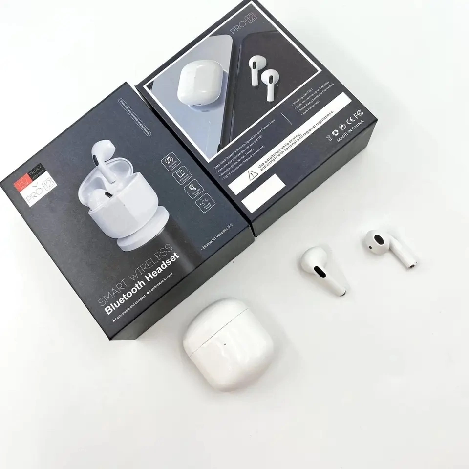 PRO12 جديد تصميم PRO 12 True Wireless Bluetooth Promotion Earphone المس Control 5.0 Mini Headphone (التحكم 5.0 سماعة الرأس الصغيرة