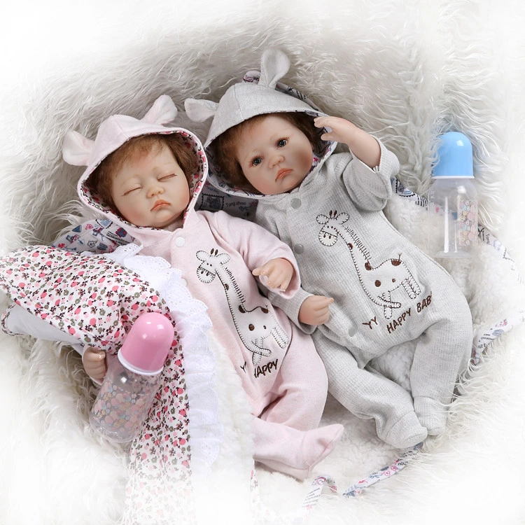 Lifelike Reborn Baby Girl Doll Soft Silicone Sleeping Baby Realistic Looking Newborn Doll Toddler Kid Birthday and Xmas Gift Bonecas Reborn