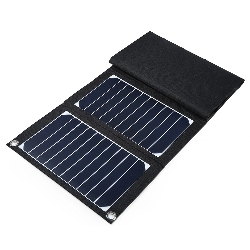 15W Sun Power plegable resistente al agua Panel solar portátil para energía Banco