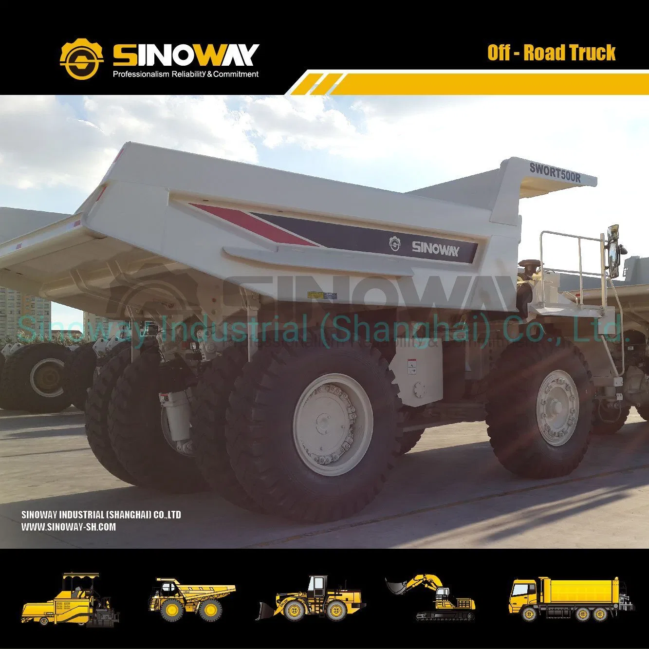 45ton Rock Truck Sinowy Mining Dumping Tipper Truck Price