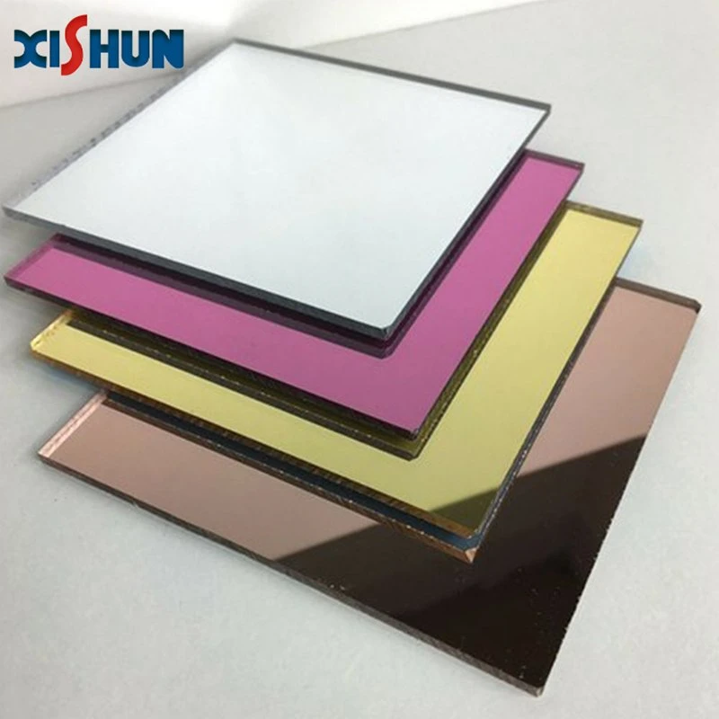 Xishun 1mm 3mm Factory Custom Light Pass Through Mirror Acrylic Sheet