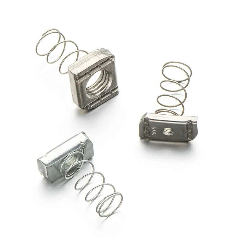 SS304 SS316 Stainless Steel Channel Spring Nut M6 M8 M10 M12 M16