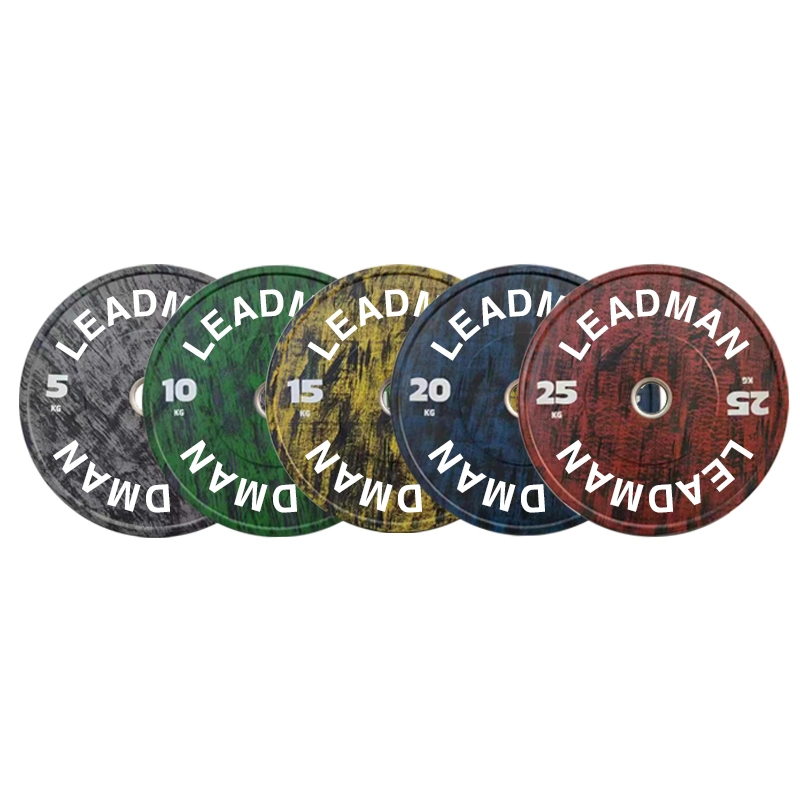 Factory Color Weightlifting Wooden Rubber Bumper Plate