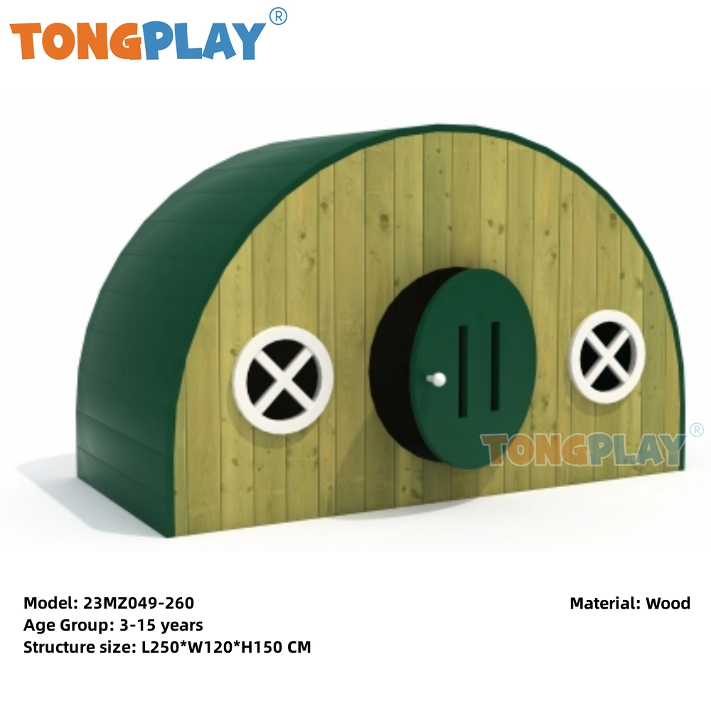 Tongplay équipement de divertissement ludique terrain de jeu extérieur Parc de jeu en bois pour enfants