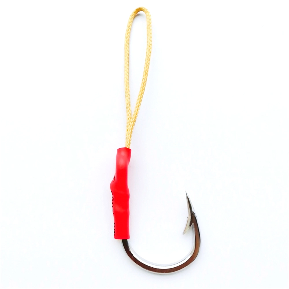 Assist Hook Single Hook with Braided Line Sea Fishing Tackle Manufacturer Supply