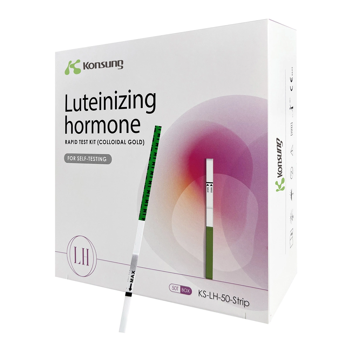 شريط اختبار KS-LH-50 High الدقة Medical Diagnostic Rapid OH Ovulation لـ 50 شخصًا