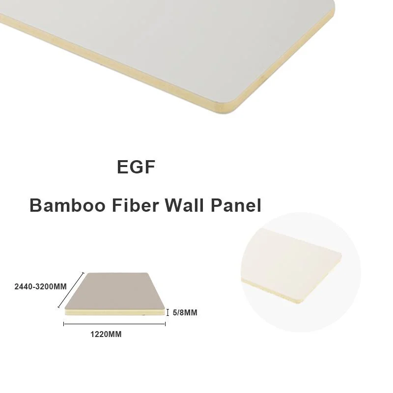 Evokewpc Bambú Carbón de leña Fibra de mármol Panel de pared Chapa de madera