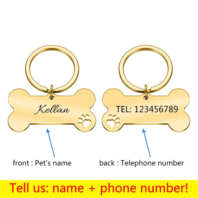 Promotional Gift Pet ID Identity Metal Dog Tag Keyring