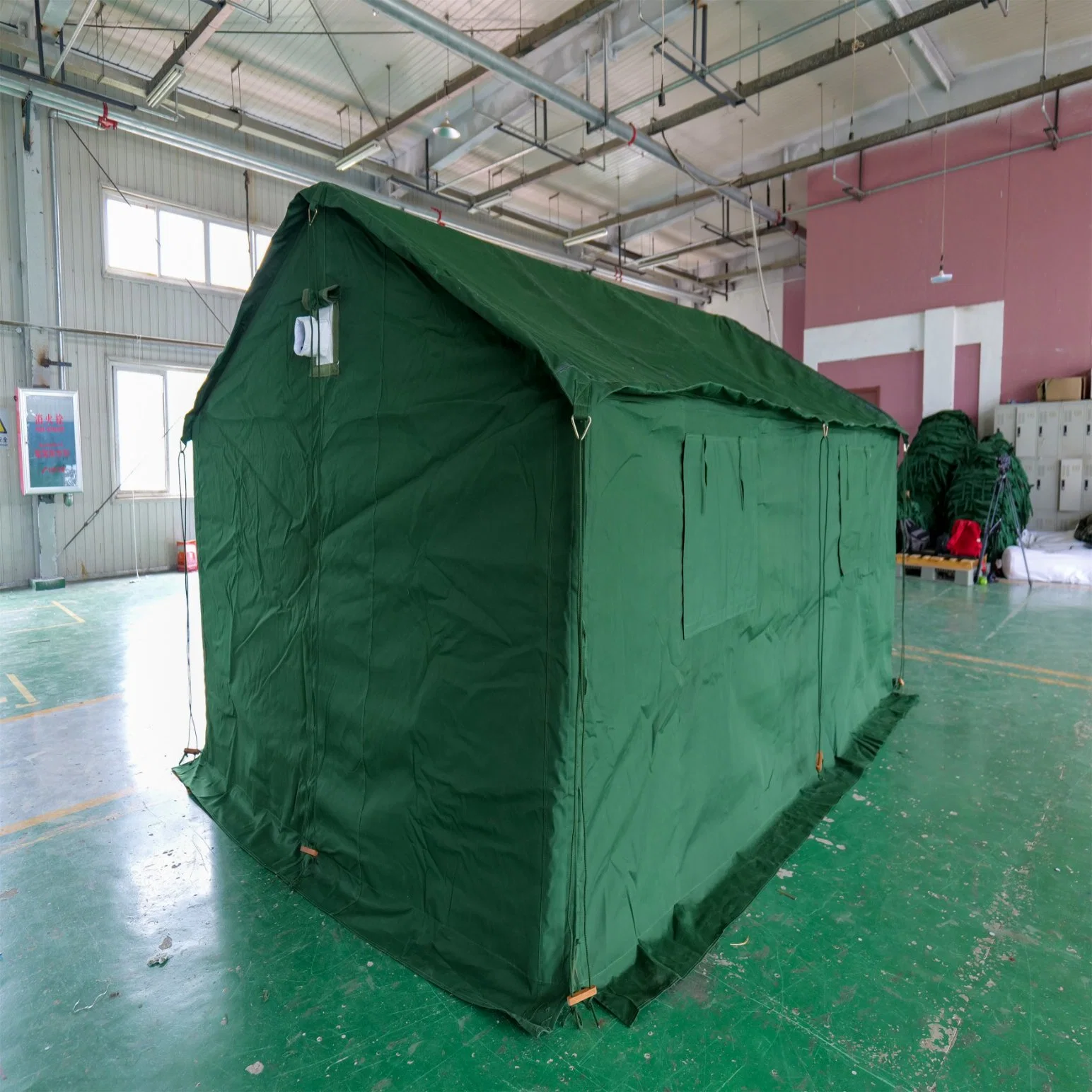 Jq Factory 98-10 Military Style Tent Refugee Tent Camouflage Relief Tent Africa Asia Europe