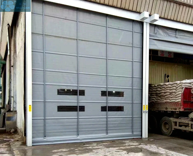 Wind Resistance PVC Fast High Speed Stacking Folding Door with Aluminum Rod