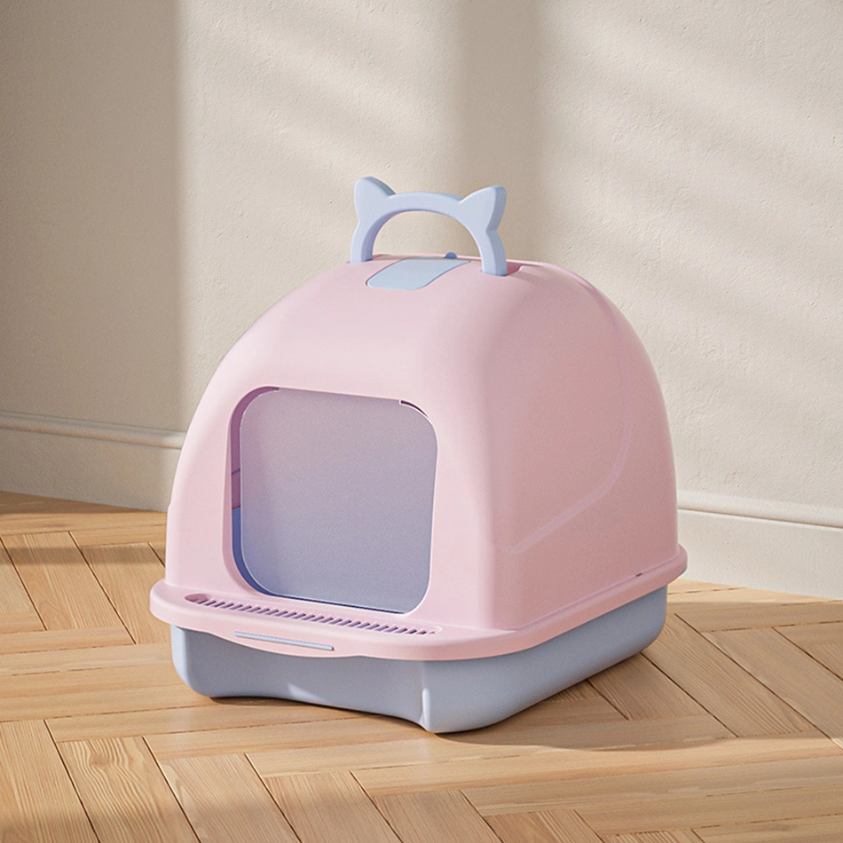 Big Plastic Cat Litter Box & Accessories