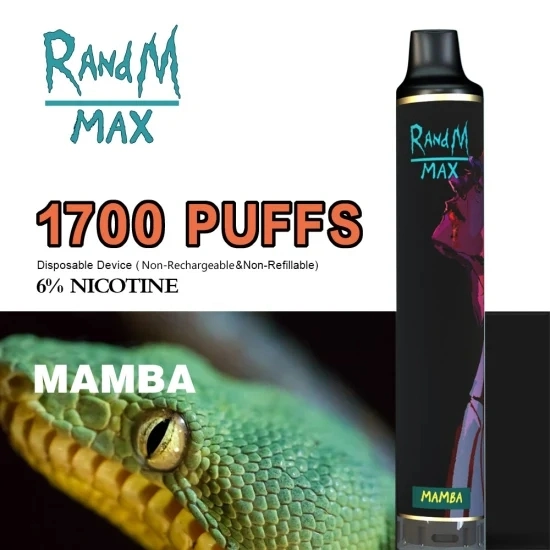 Großhandel Randm Max 1700 Puffs 6% Nikotin Einweg Vape Pod Elektronische Zigarette