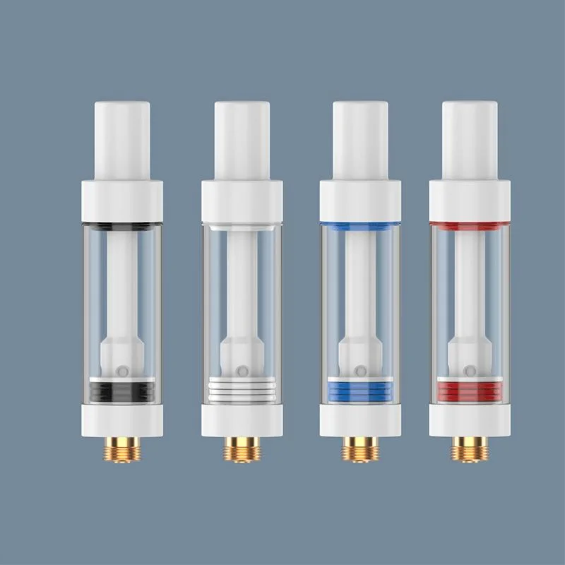 Top atomiseurs en céramique intégral Vape Carts 510 vaporisateurs à filetage blanc Cartouches de 0,5ml 1 ml 2 ml sans plomb, métal lourd vide Chariots à cigarettes atomiseur E.