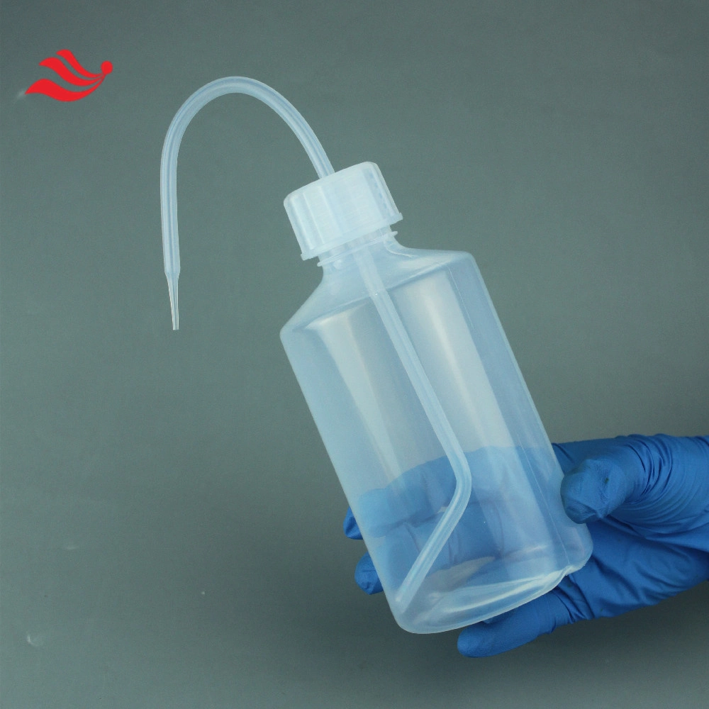 Organic Solvent Resistant FEP Washing Bottle Transparent Modified PTFE Resistant to Strong Acid and Alkali