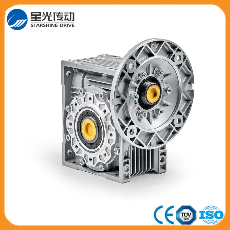 Right Angle Aluminum Body Worm Gearbox with Output Flange