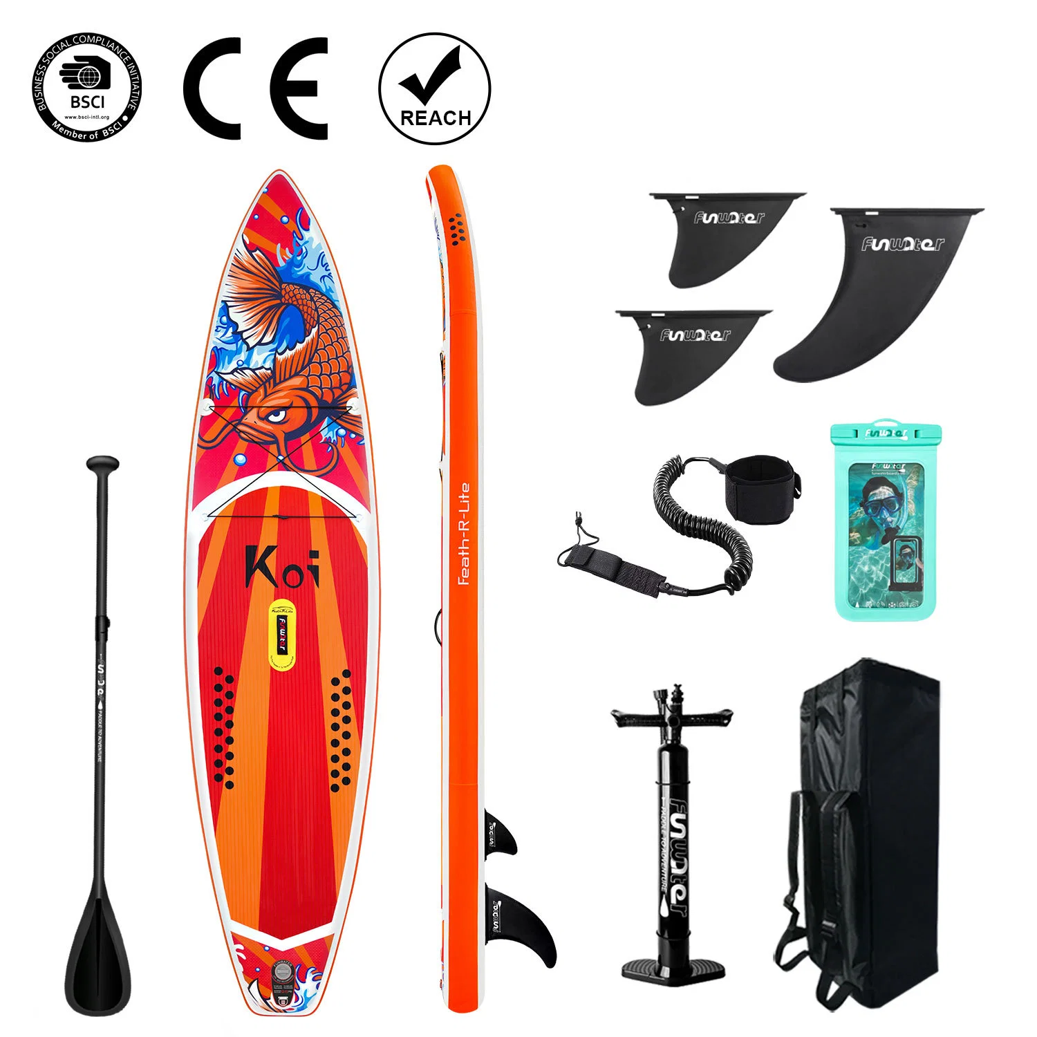 Nuevo diseño inflable de madera de Stand Up Paddle Board placas Sup