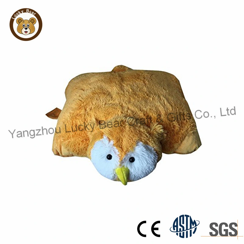 Super Soft Fluffy Plush Toy Custom Design Cute Owl Pillows Plush Chair Cushion