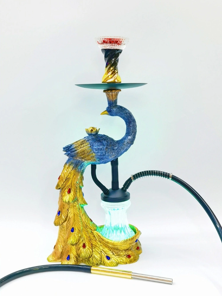 Manufacturers Supply Arabian Hookah Set Peacock Elegant Modeling Resin Process Hookah