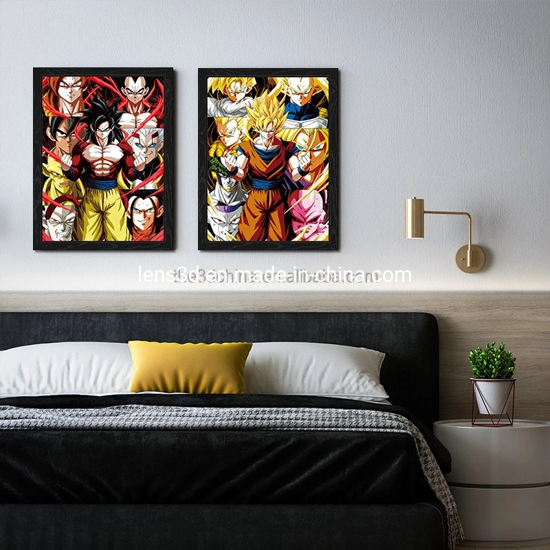 Decoração Designs Anime 3D Posters aceitar impressão personalizada