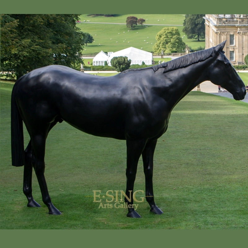 Large Size Outdoor Modern Cast Antique Bronze Horse Statue