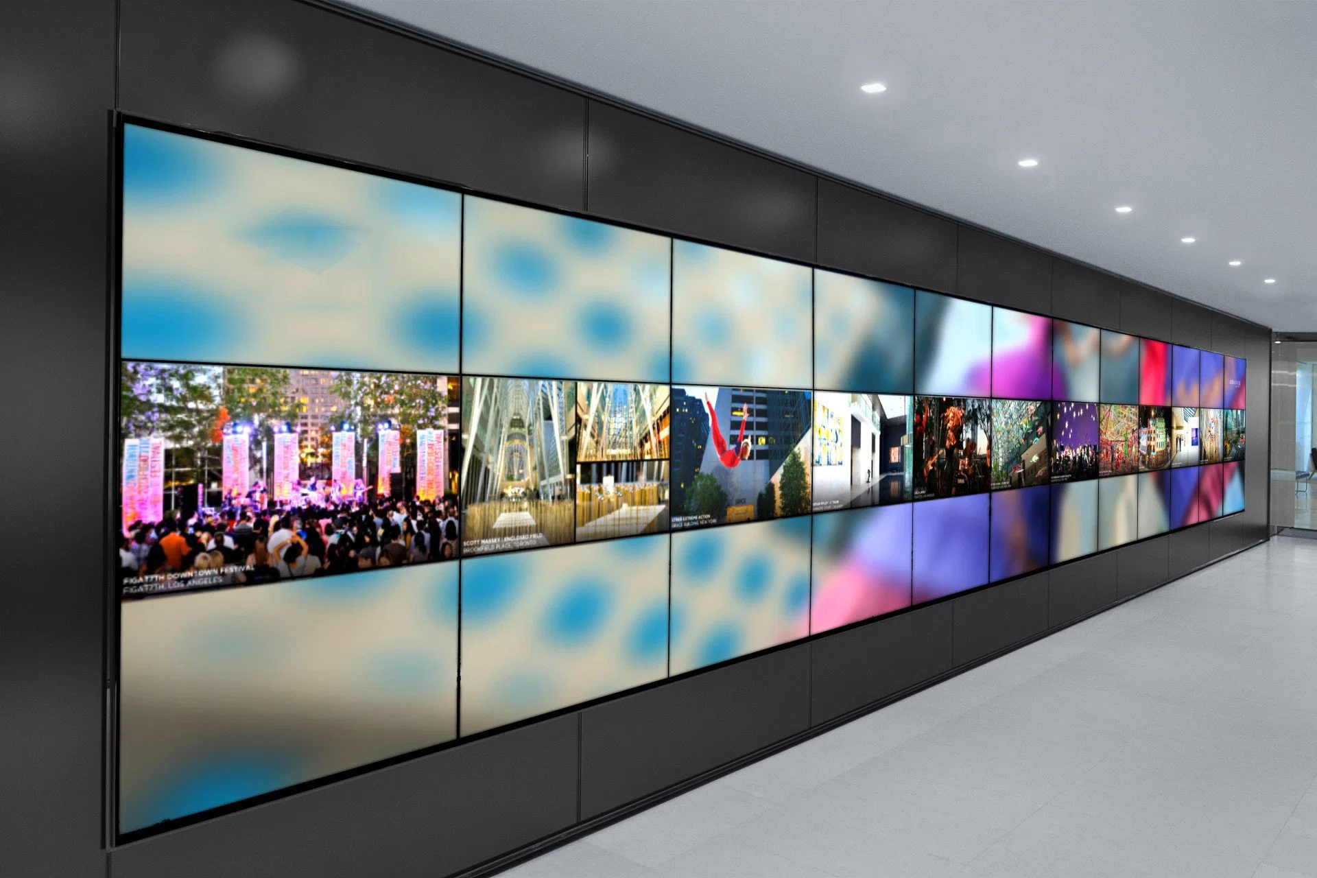 4K HD 50 Zoll 8mm Video Wall LCD-Fernseher für den Innenbereich Bildschirm Wandhalterung Werbung Player