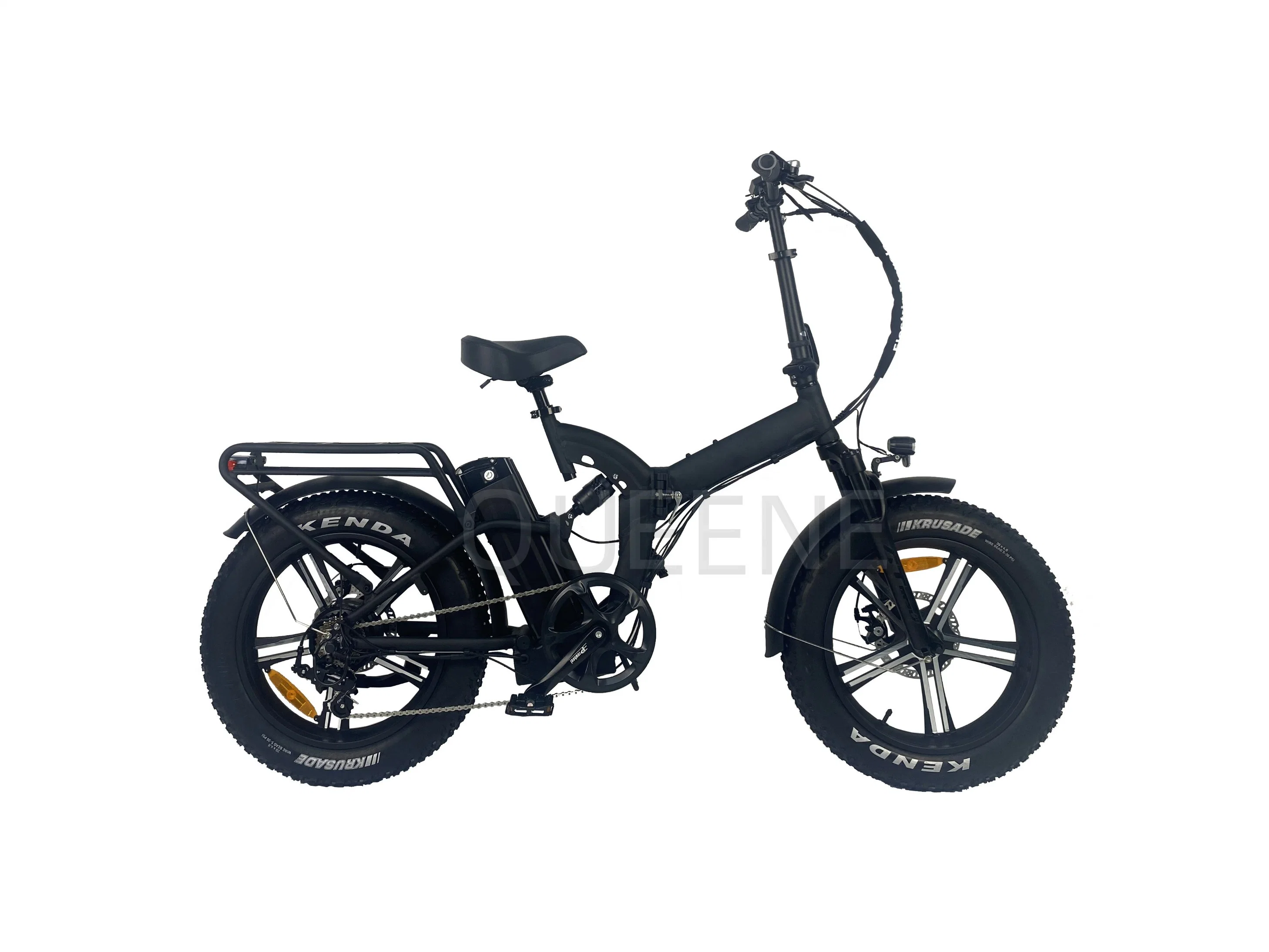 Queene Low Step Thru eBike plegable 48V batería de litio eléctrico Dirt Beach Cruiser bike para adultos