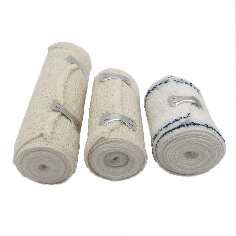 Wholesale/Supplier Disposable Medical Supplies Elastic 100% Pure Cotton Crepe Bandages with CE&ISO