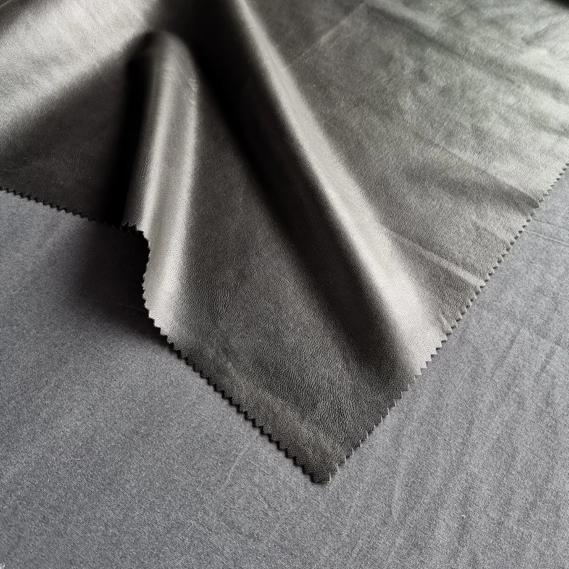 Viscose Backing Soft Synthetic Leather with Light Weight for Shirt