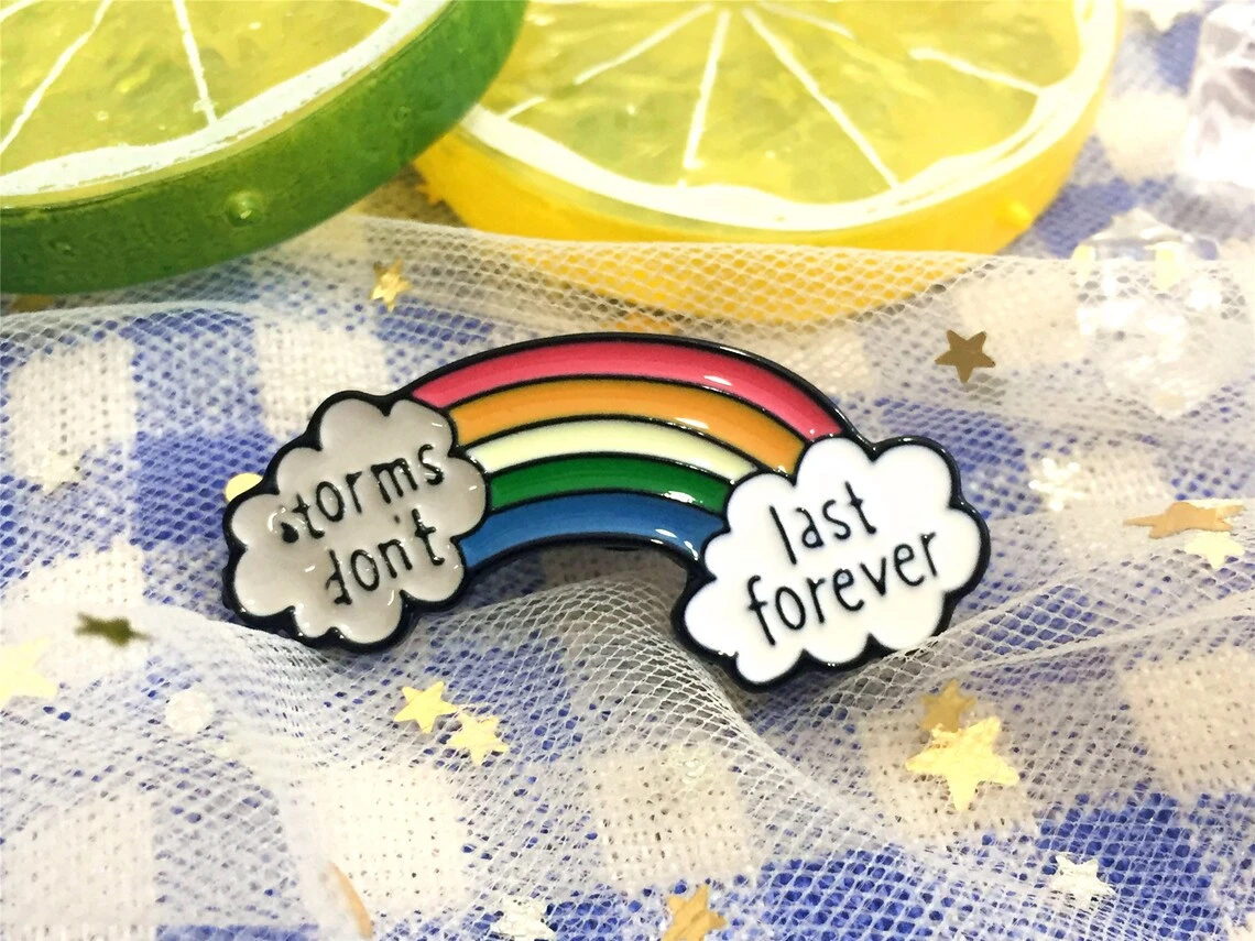 Dual Motor Holders Nurse Kpop Rainbow Gold Plated Promotion Gift Metal Zinc Alloy Pride Coloring Customized LED Fashion Badge