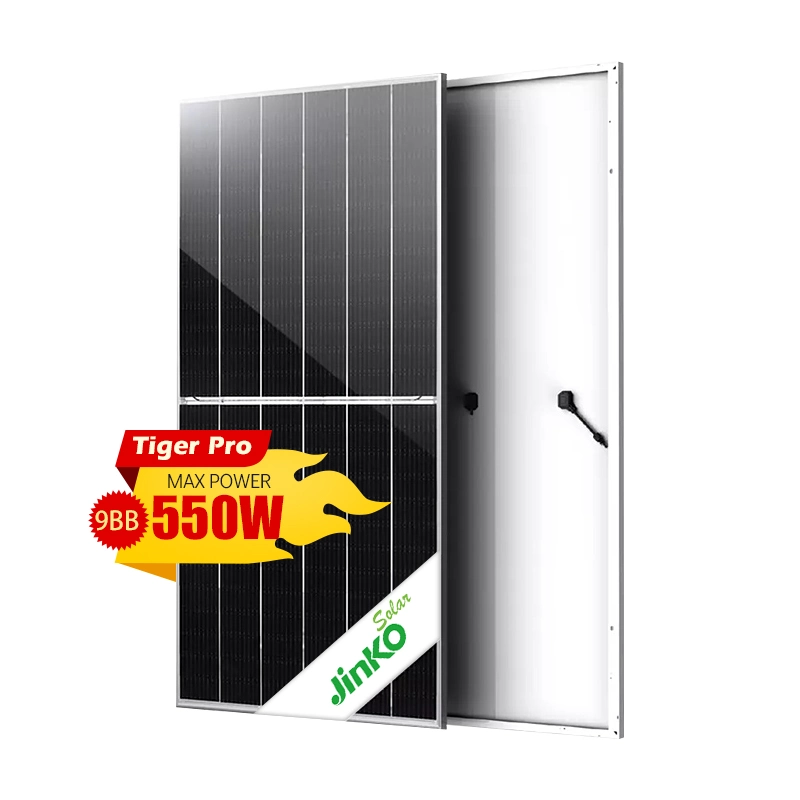 530W 540W 550W Bifacial Jinko Paneles Solares Negro Panel Solar